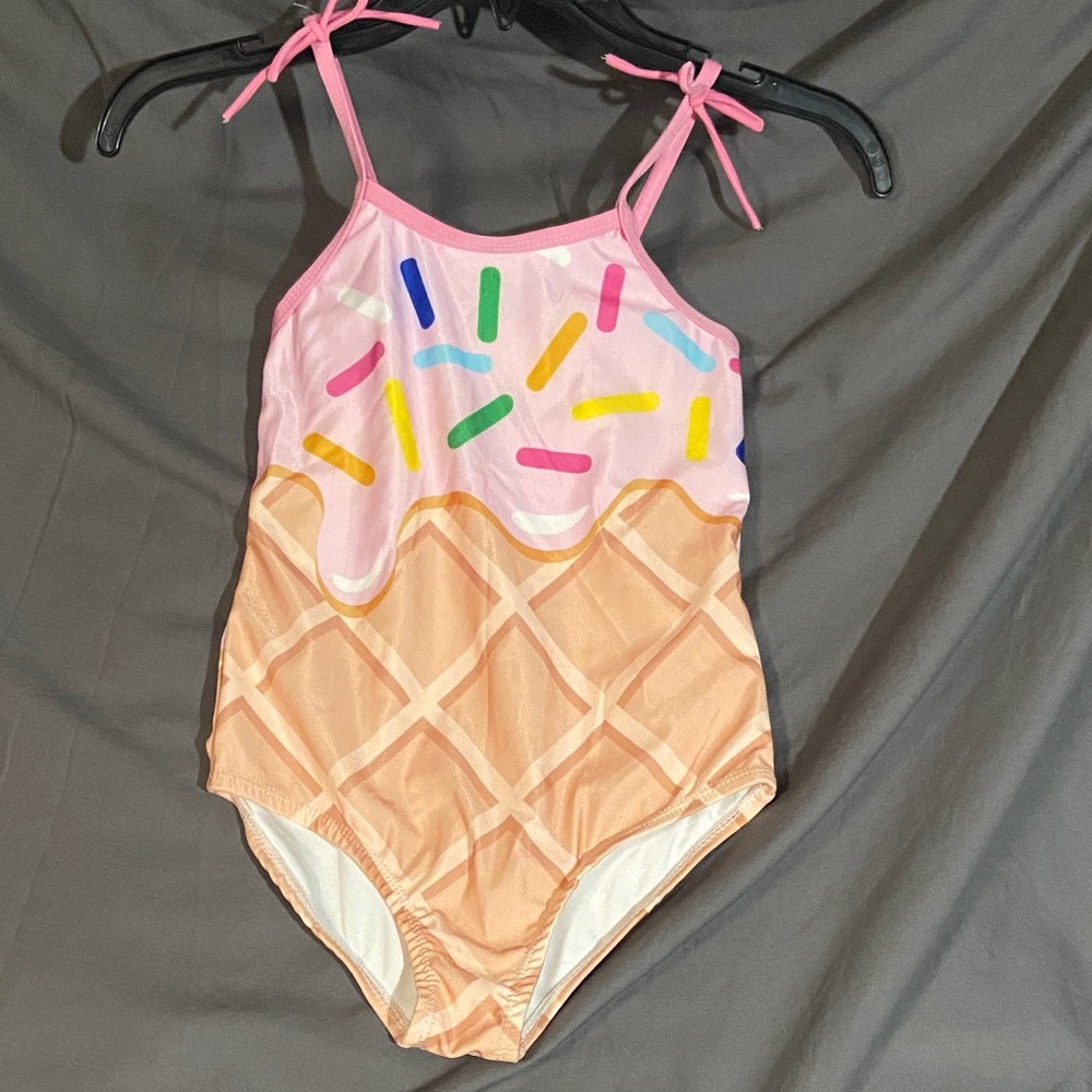 Sunshine Swing Tropical IceCream Print Swimsuit